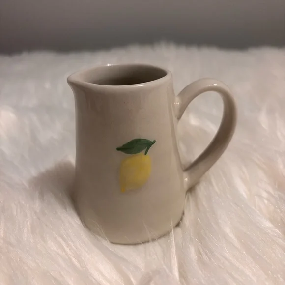New Lemon Design Mini Ceramic Pitcher - Picture 2 of 6